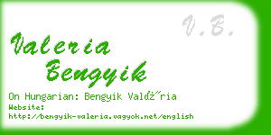 valeria bengyik business card